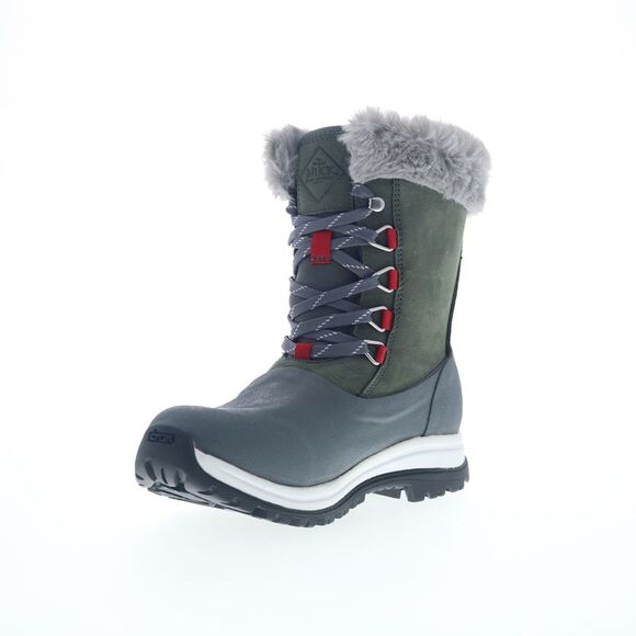 Original Muck Womens Apres Lace Up Arctic Grip Waterproof Gray Boots (NWT) - Picture 4 of 7